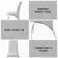 Ensemble de chaises d'appoint avec matériaux durables pour une utilisation quotidienne durable