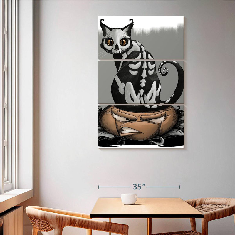Chat Brampt Halloween, H 65 po x l 42 po