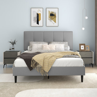 Dajai Upholstered Unfinished Platform Bed