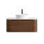Meuble-lavabo cannelé avec armoire de rangement et tiroirs 36 po Avalon-133010653