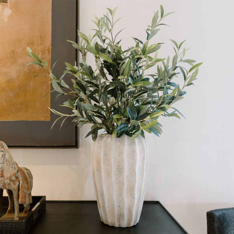 FLORAL ARRANGEMENT OLIVE VASE 30IN