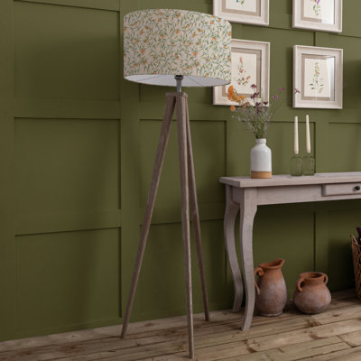 Aratus 158cm Brushed Traditional Floor Lamp