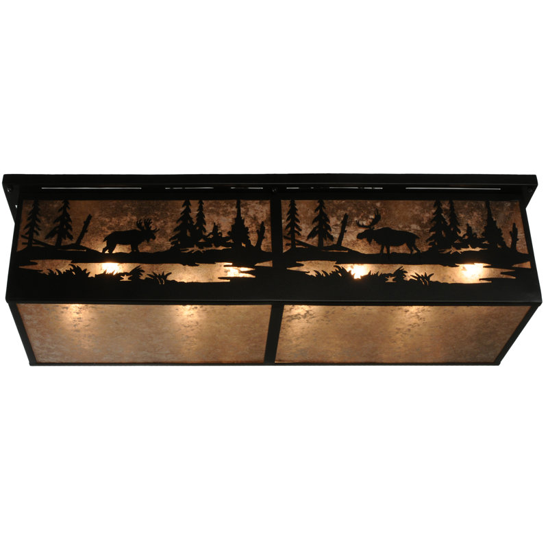 Black Glass 8-Light Indoor/Outdoor Globe Chandelier