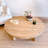 Farmhouse Round Wood Coffee Table, Rustic Design-891289651