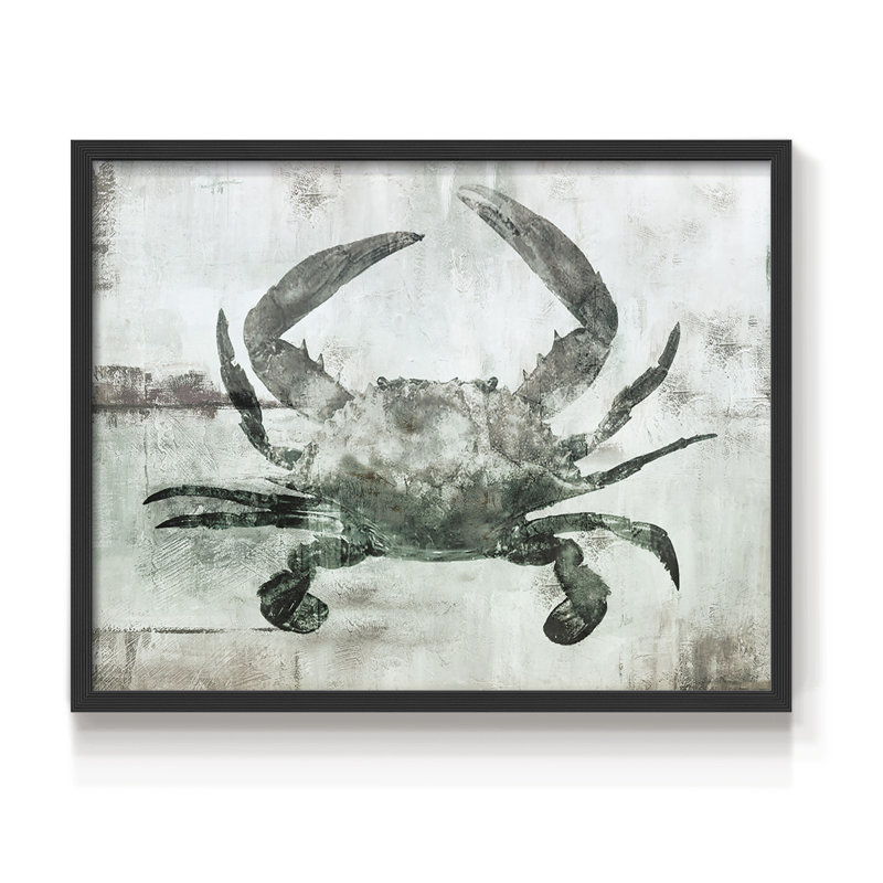 Crabe neutre I - impression encadrée - réarmable, H 8 po x l 10 po, Noir