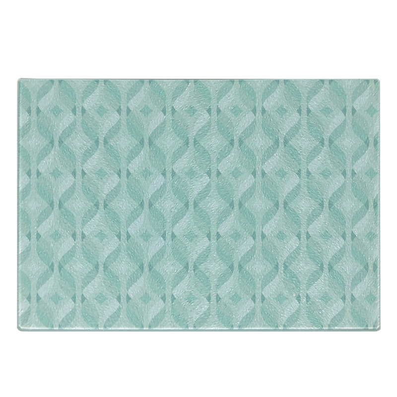Planche à découper en verre trempé Ambesonne Seafoam