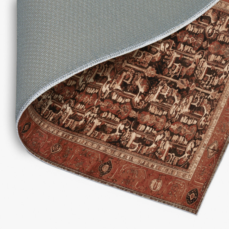 Tapis d'intérieur et d'extérieur brun Persian, Rectangulaire 2 pi x 3 pi
