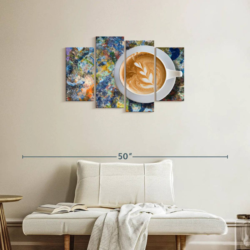 Yarlin Creative Latte Coffee, 22" H x 36" W