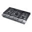 36" Gas Cooktop 5 Burners, Transitional, Silver, NG/LP