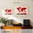 Aliaz World Map Paint Splashes Red-108157326