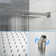 Shower System With Adjustable Slide Bar,12 Inch Wall Mounted Square Shower System With Rough-In Valve