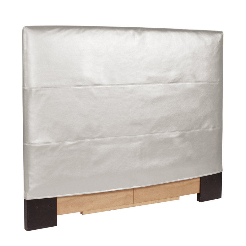 Headboard Slipcover, 53" H x 48" W x 3" D, Shimmer Mercury