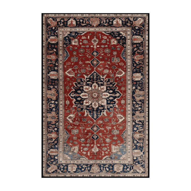 Tapis brun lavable à la machine, Rectangulaire 8 pi x 12 pi