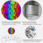 Arc-en-ciel de blocs - impression sans cadre