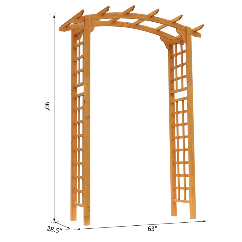 Treillis en bois de style pergola