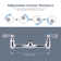 Commercial Kitchen Faucet Wall Mount with Pre-Rinse Sprayer 25Inch