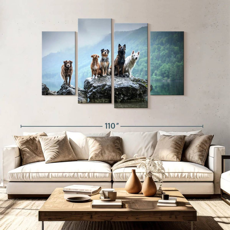 Dog Alliance, 54" H x 84" W