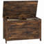 Coffre de rangement 29,9 po avec 2 charnières de sécurité, boîte en bois-1345744319