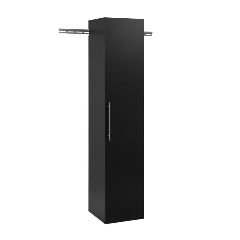 Armoire de rangement étroite H 72 po x l 15 po x P 16 po Barrayo, Noir