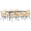 Ensemble repas de patio avec coussins en verre et poly rotin-1984881698-1984881709-1984881703