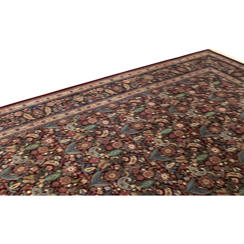 Tapis rectangulaire en laine noué à la main
