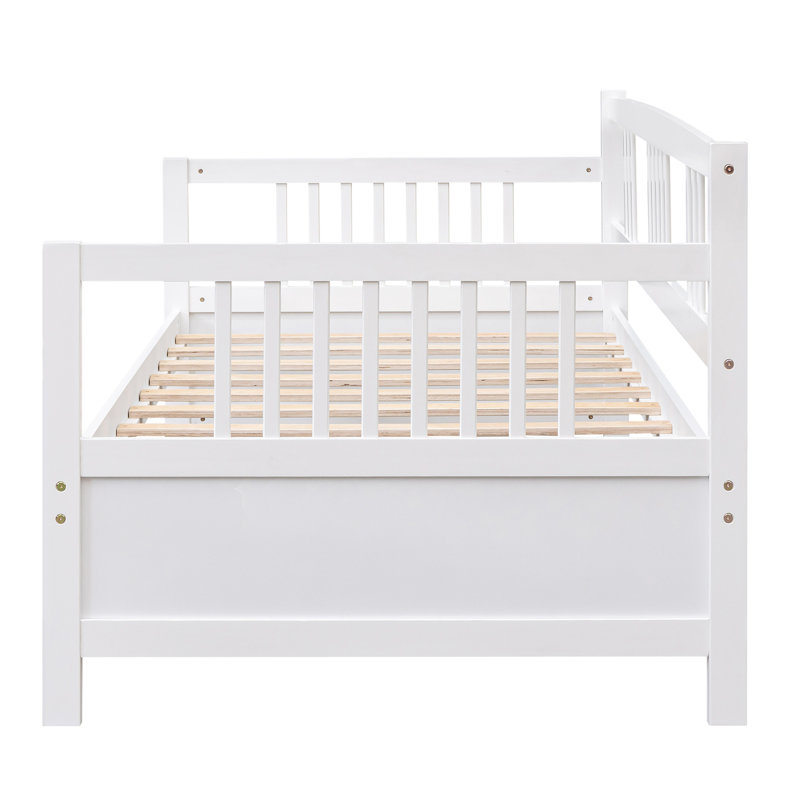 Modern Solid Wood Daybed, Multifunctional, White