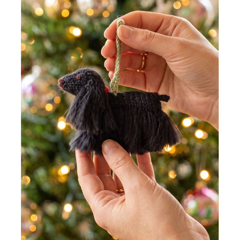 Arcadia Home Cocker Spaniel Hand-Knit Ornament