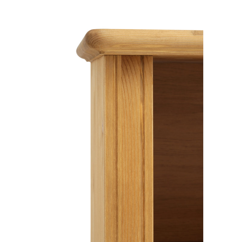 Fitzgerald 45cm W Solid Wood Bedside Table, Oiled