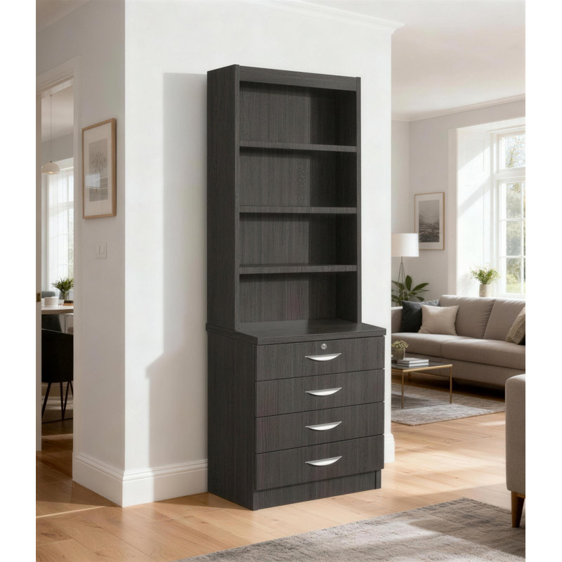 Brenasia 4 -Drawer, Black Havana