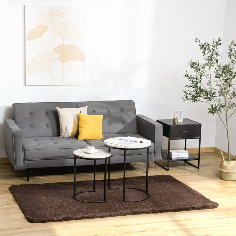 Aarica Solid Colour Area Rug, Rectangle 120 x 200cm