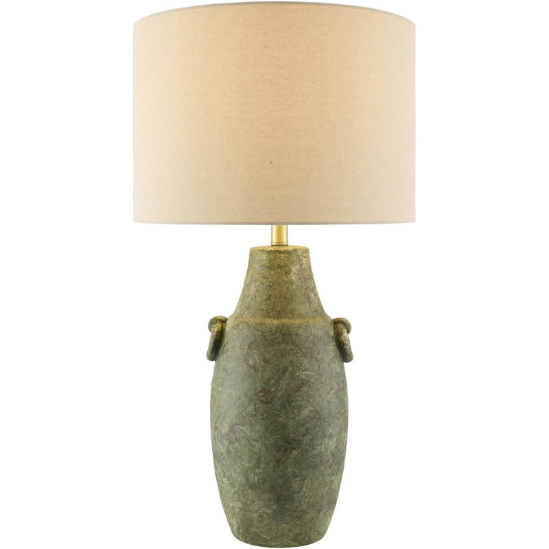 Slawson Table Lamp, Green, Wheat