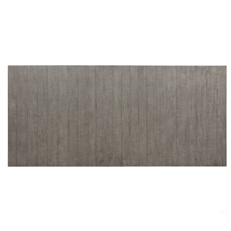 Table de salle à manger moderne moderne à finition grise 1 pièce avec rallonge séparée