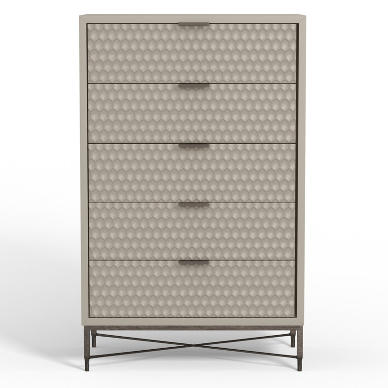 30'' W 5 - Drawer Dresser, Taupe Gray