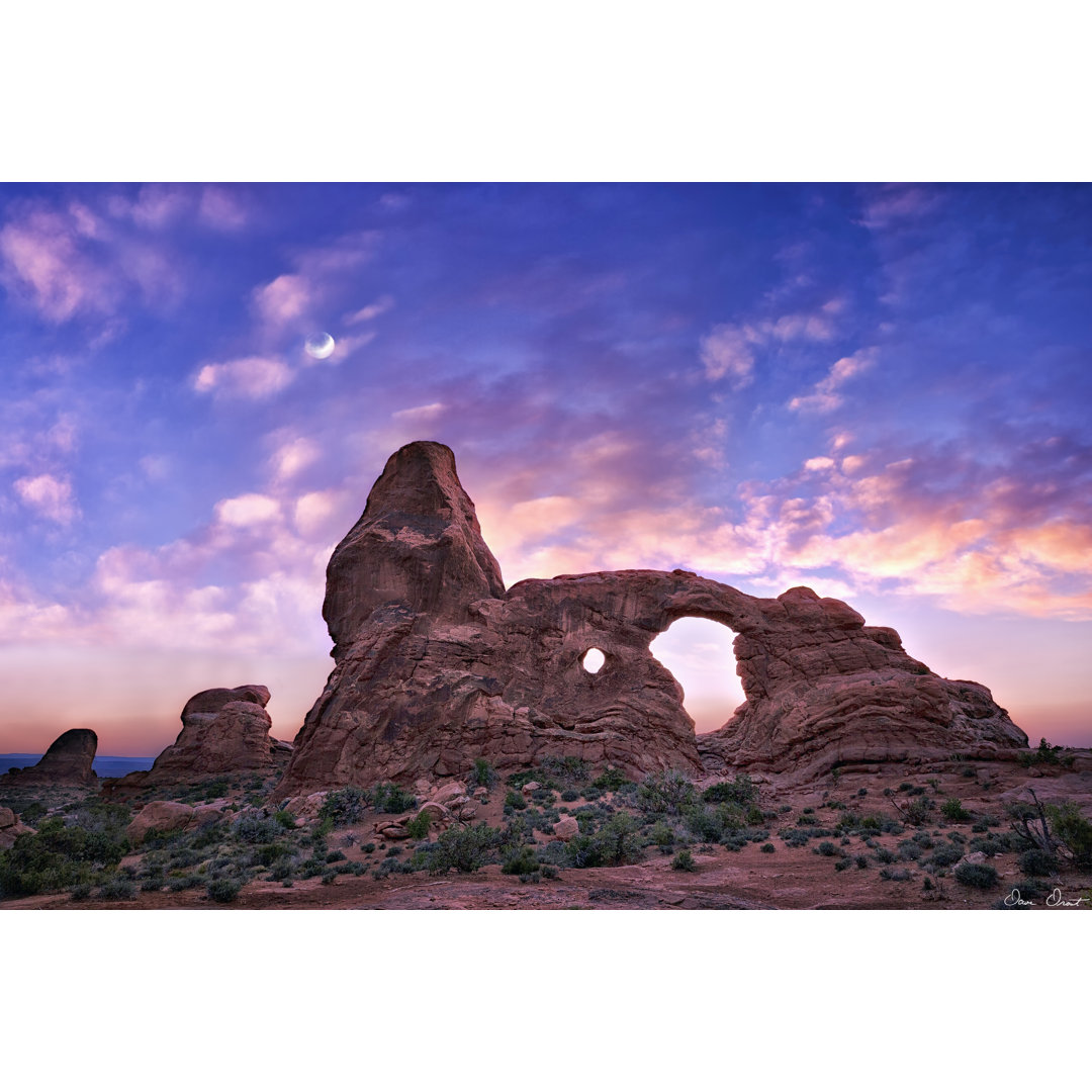 Leinwandbild Sunset In The Desert I von David Drost