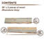 Ensemble de 24 tablettes en bois 24 "durable Riverstone