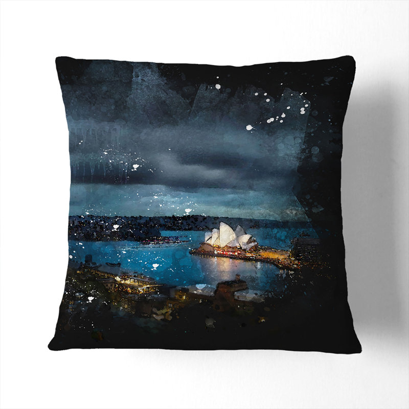 Square Throw Cushion, 55cm H x 55cm W x 20cm D