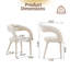 Ensemble de 2 chaises de salle à manger modernes, structure en métal Boucle