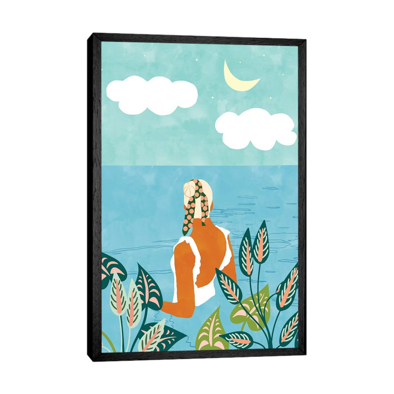The Pursuit Of Happiness - Painting on Canvas, Black Framed, 152.4cm H x 101.6cm W x 3.81cm D