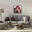 American Dog in Hat Floating Frame, conception de Wani Pasion-1985590222-1985590257