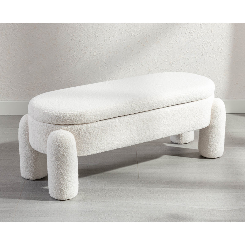 Adryann Plastic Storage Bench