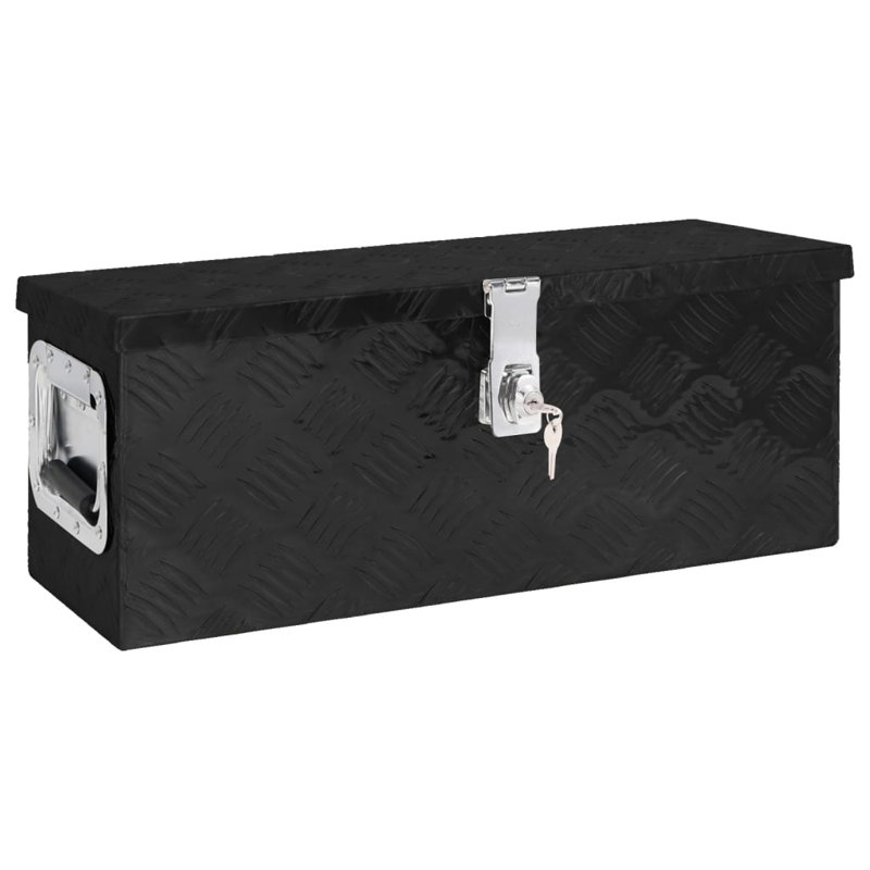 VidaXL Decorative Bin, Black, 23.5cm H x 60cm W x 23cm D