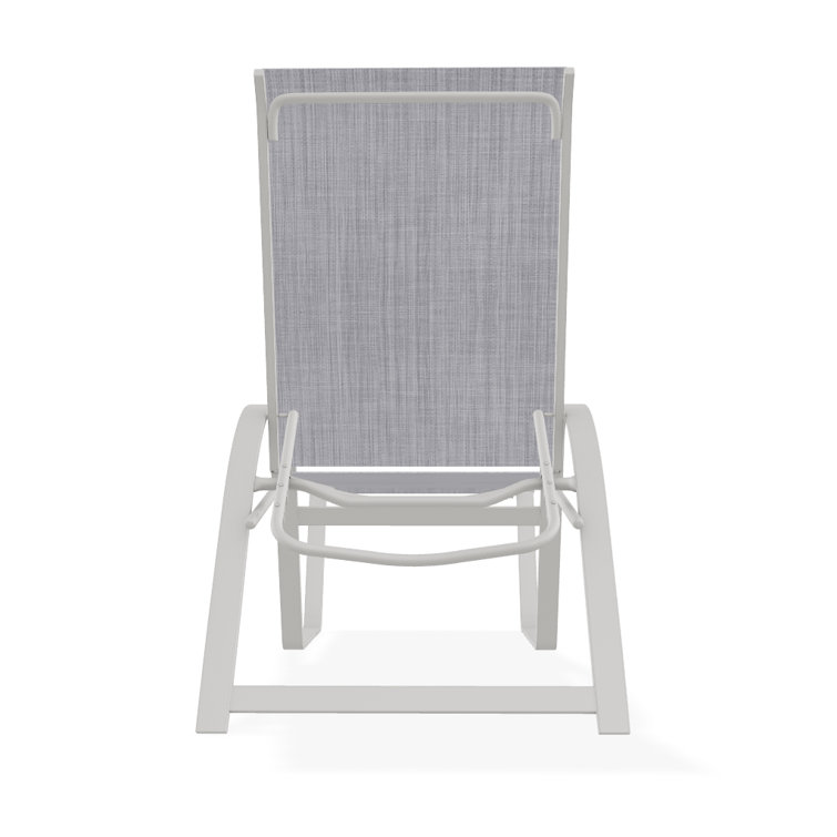 Holna Outdoor Rust-Resistant Metal Chaise Lounge