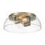 Iftimie 14" Flush Mount with Clear Glass-1822416469
