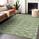 Premium Machine Washable Prisco Green Rug