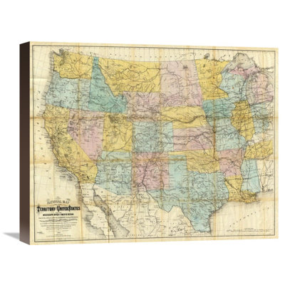 " National Map Of The Territory Of The United States, 1868 " by William J. Keeler