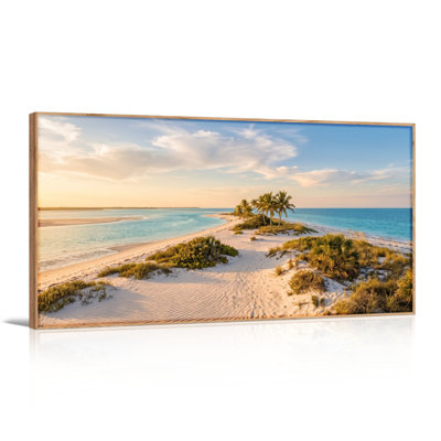 Ensemble de 1 tableau sur toile « Plage tropicale »
