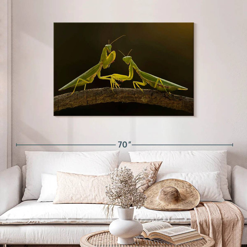 Brampt Praying Mantis Duo, 30" H x 45" W