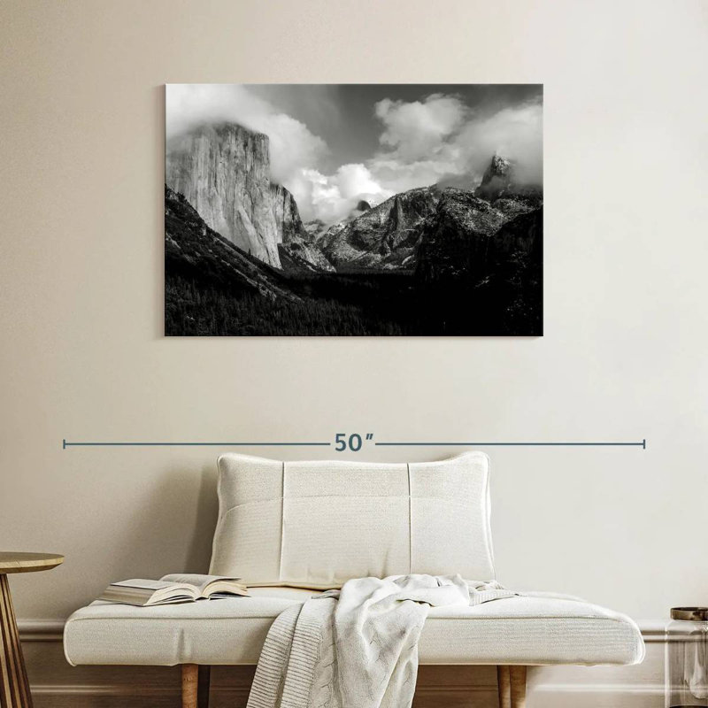 Alvord Yosemite Valley BW, H 26 po x l 39 po