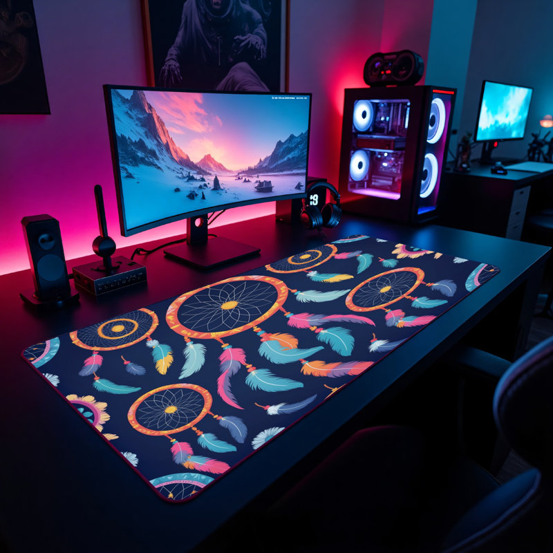 Polyester Desk Pad, 14.4x12.1
