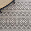 Tapis en laine / coton tissé à la main Natura en ivoire / noir-1755290583